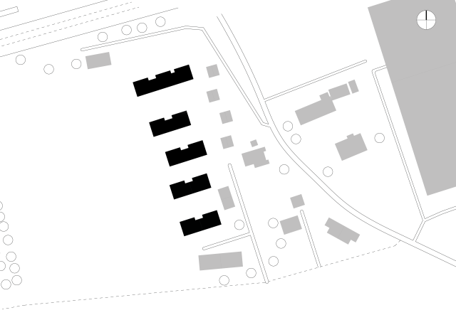 Plan - Chemin des Pommiers 7-13 et Route du Chêne 8-20